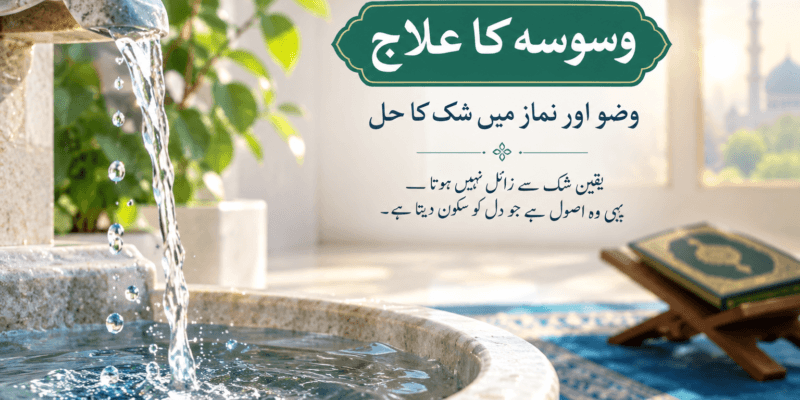 وسوسہ کا علاج: جب وضو اور نماز میں بار بار شک ستانے لگے